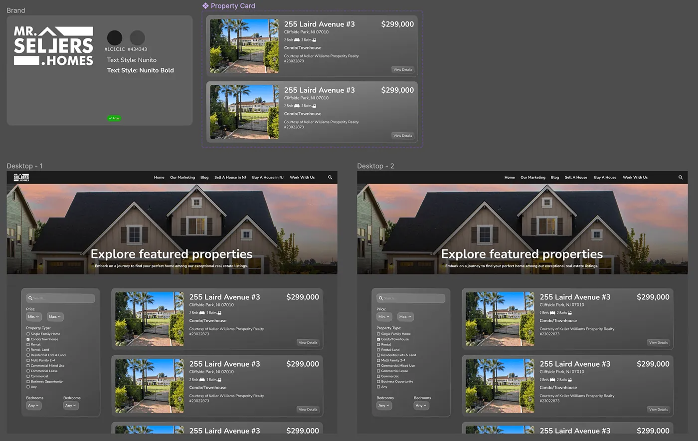 Real Estate UI/UX: image 1 of 5 from the case study