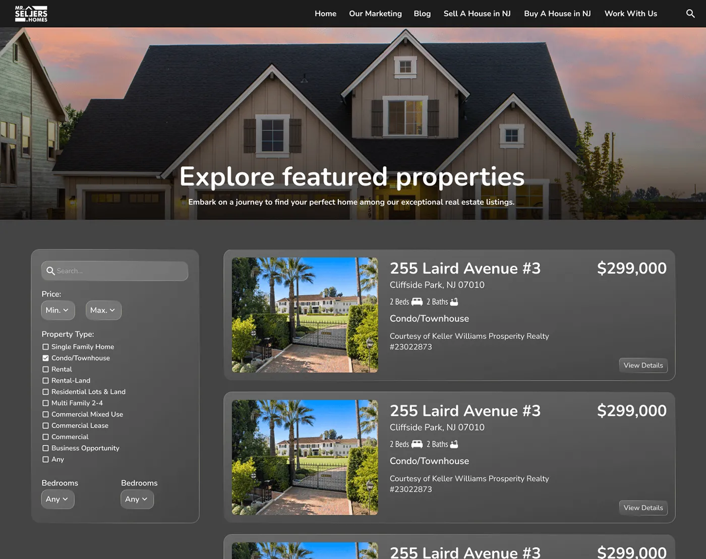 Real Estate UI/UX: image 5 of 5 from the case study